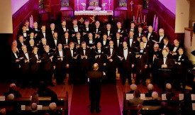 Frá jólatónleikum KAG í Akureyrarkirkju í fyrravetur. Leikurinn verður endurtekinn 11. desember næst…