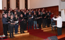 Frá æfingu fyrir jólatónleika KAG 2013