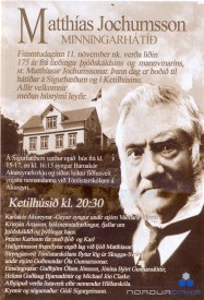 Matthías Jochumsson - 175 ára afmæli