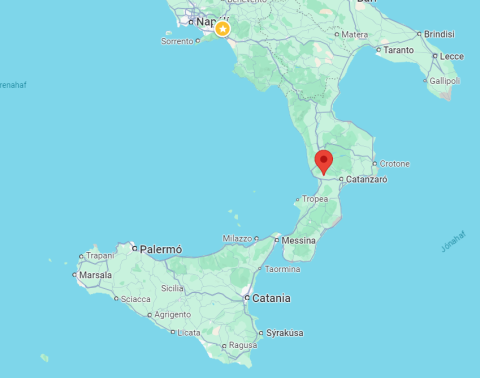 Karlakór Akureyrar-Geysir flaug til Ítalíu(Calabria) 7.október 2024